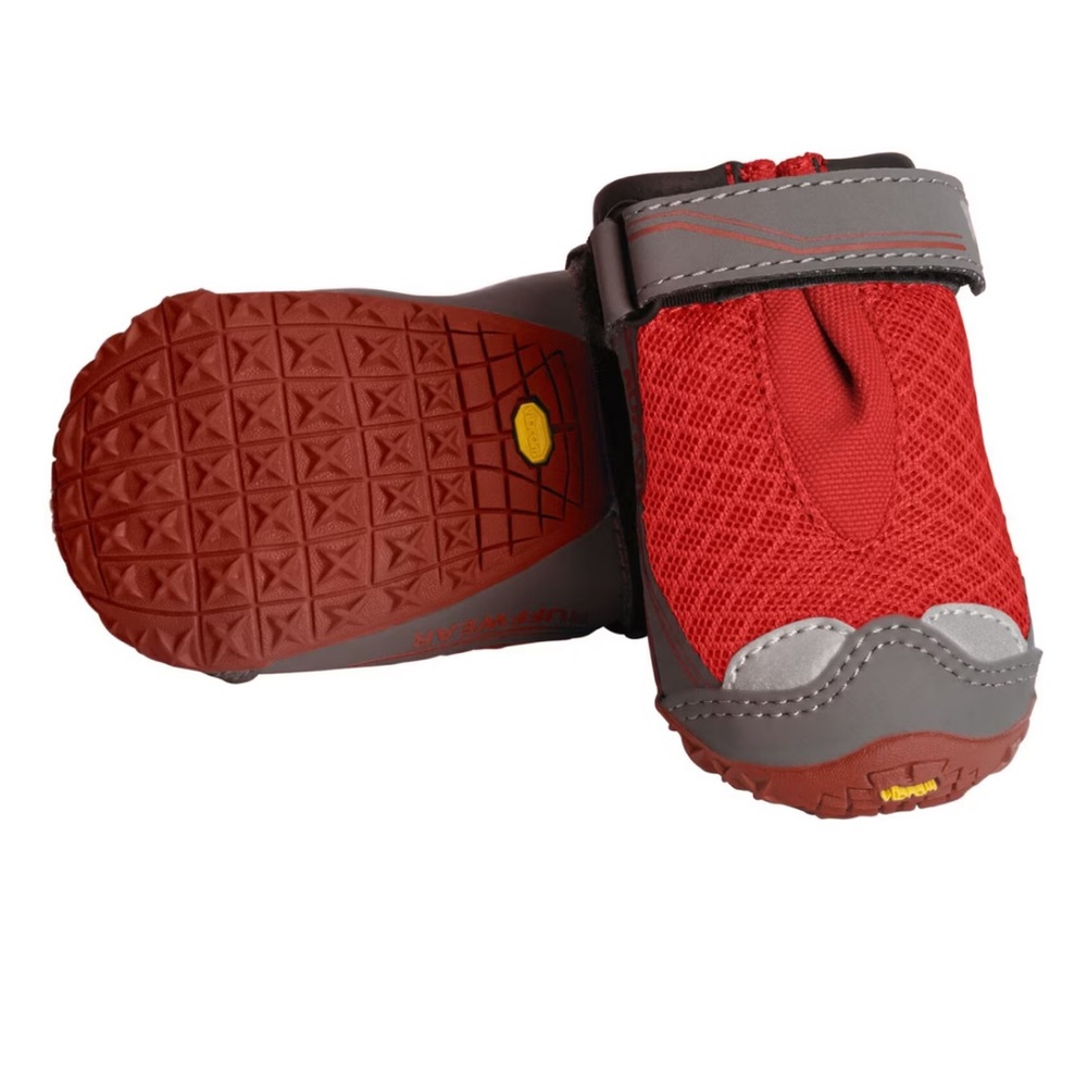 Ruffwear Grip Trex Dog Boots, Red Sumac, 2-in, Set of 2